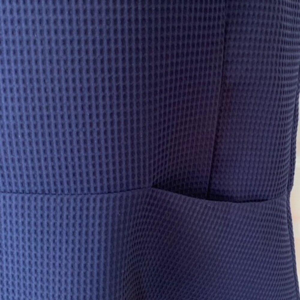 BB‎ Dakota Navy Blue Raven Drop Waist Waffle Dress – Size Small - Picture 4 of 6